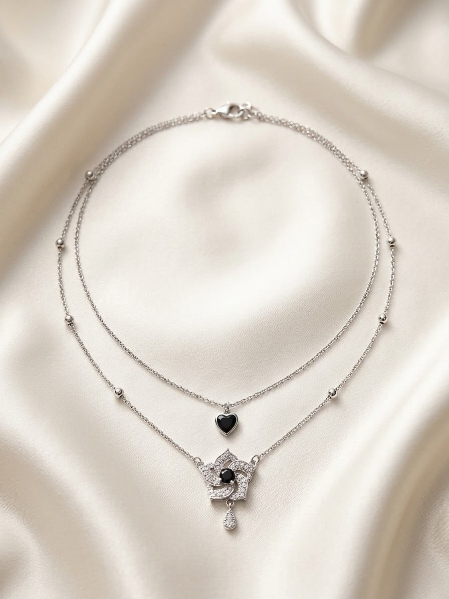 Elegant Double Layered Pendant