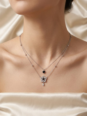 Elegant Double Layered Pendant